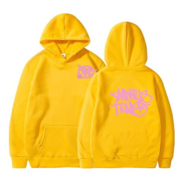 Minus Two Yellow Pink Basic Hoodie