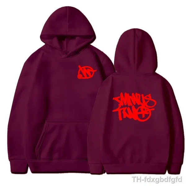 Minus Two Mehron Red Basic Hoodie