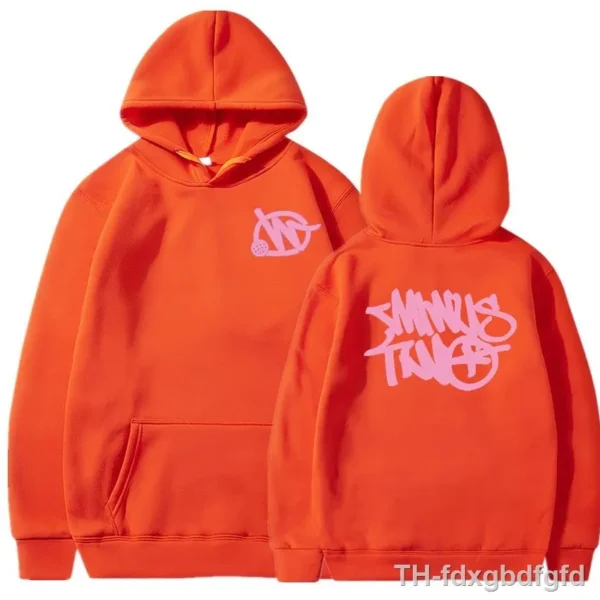 Minus Two Orange Pink Basic Hoodie