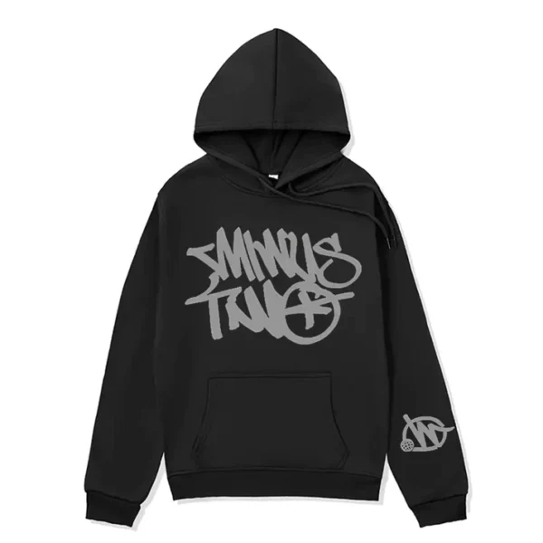 Hoodie Minus Two Hood Black Gray