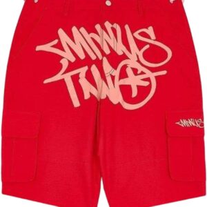 Minus Two Red Pink Logo Shorts