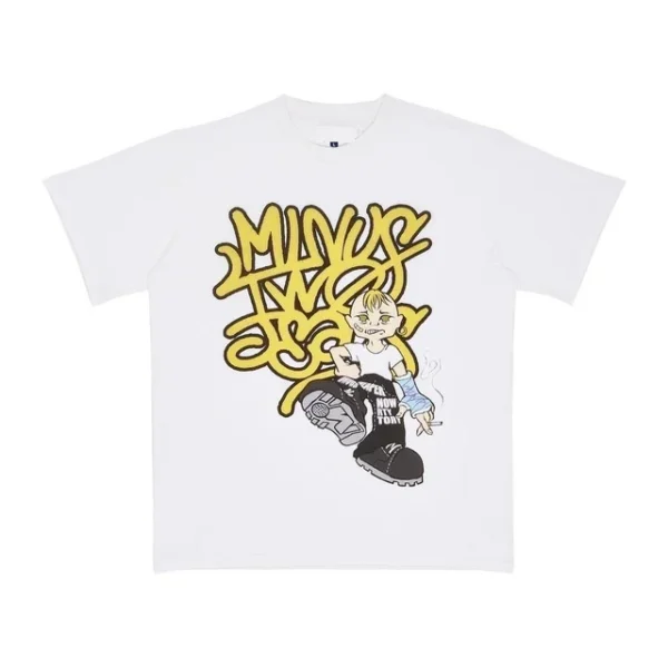 Minus Two Cigarette Girl White Tee