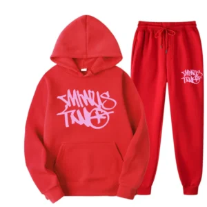 Minus Two Red Pink Logo Tracksuit